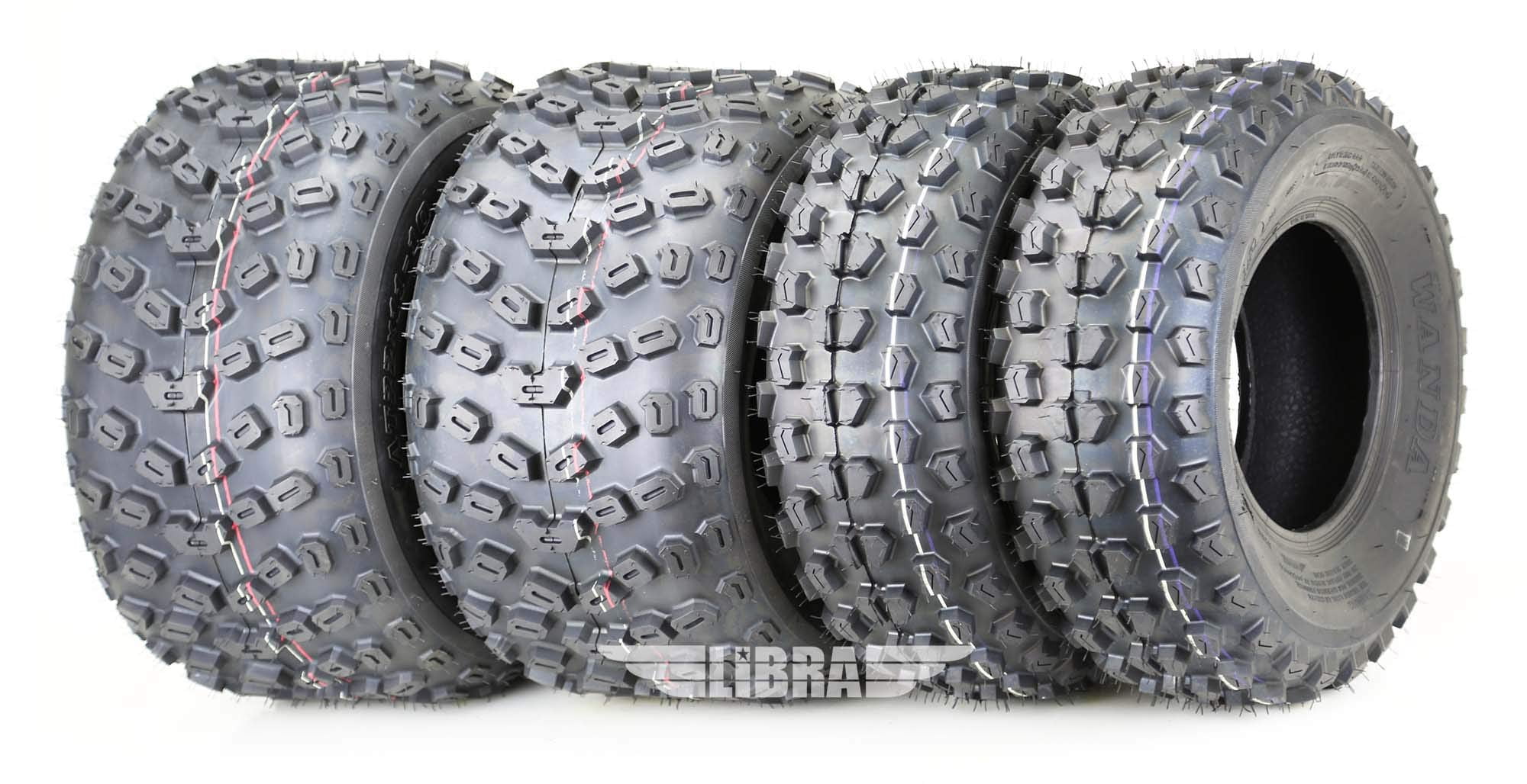 WANDA Set of 4 Sport ATV Tires 21x7-10 21x7x10 Front & 22x11-10 ...