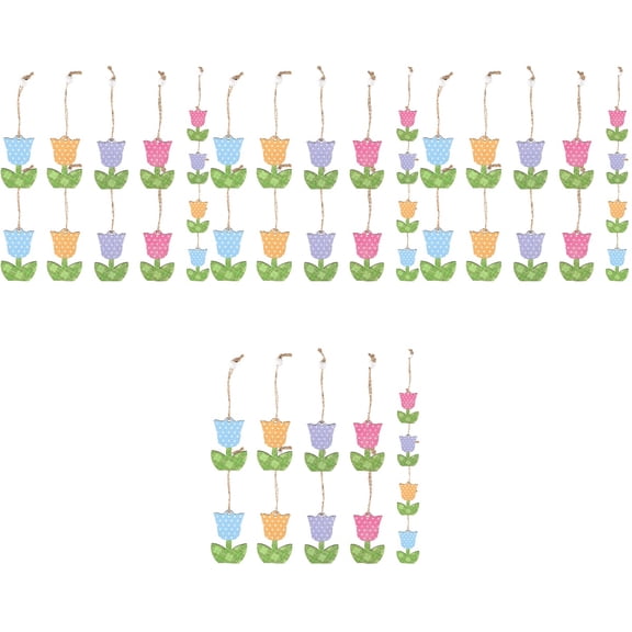 Set of 4 Spring Ornaments for Small Tree Arrangement Tulip Office