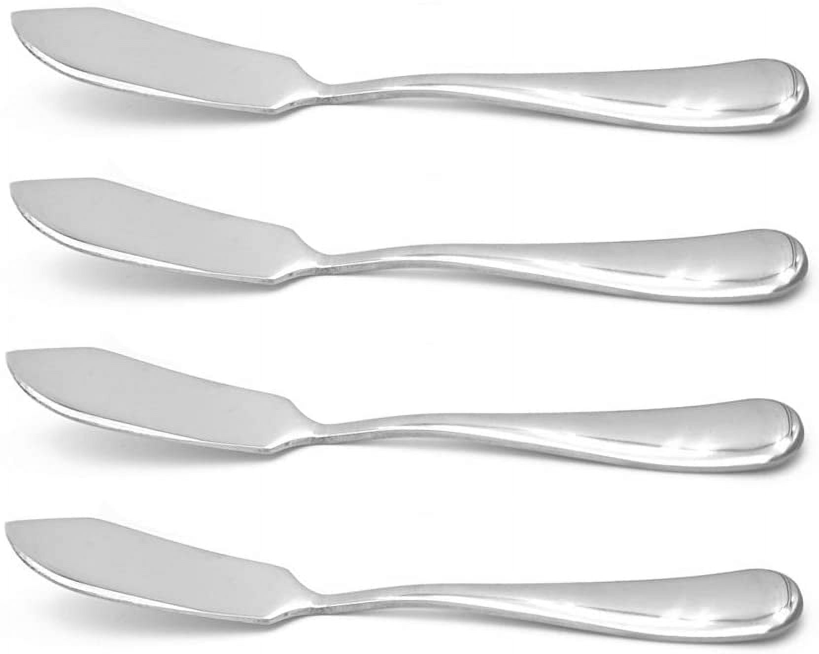 Set of 4 Stainless Butter Knives Utensil Cutlery Luxury Cream Cheese