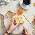 thumbnail image 1 of Set of 4 Stainless Steel Cheese and Butter Spreaders, Ergonomic Handle for Easy Spreading on Crackers and Sandwiches, Dishwasher Safe, 1 of 6