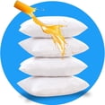 thumbnail image 1 of Set of 4 Standard/Queen Waterproof Pillow Protectors - Temperature Balancing, Allergist Recommended - Premium Breathable, Zippered Protectors (White), 1 of 8