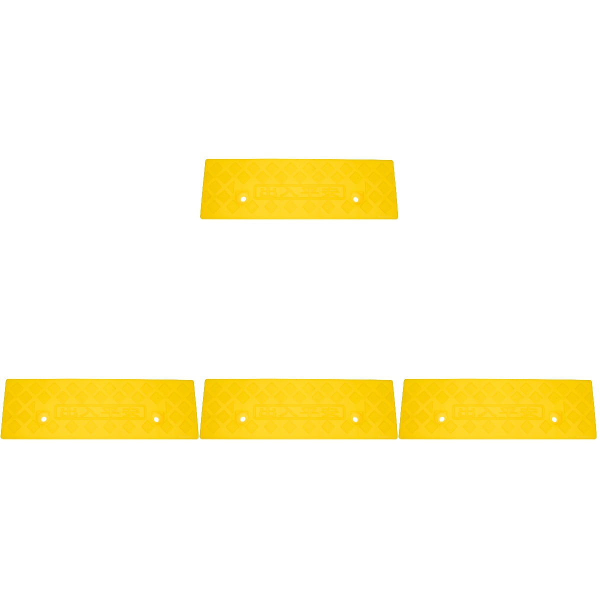 Set of 4 Step Mat Slope Motorcycle Ramp Door Sill Wheelchairs Ramps for