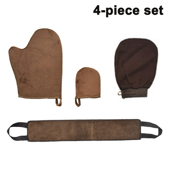 Set of 4 Sun Protection Gloves Applicator Set, 3 Size Self-tanning Applicator Mitt and Tanning Applicator