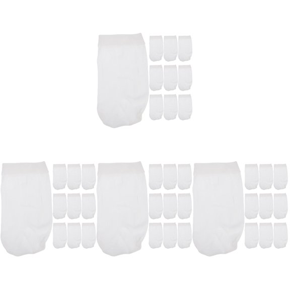 Set of 4 Swimming Pool Filter Socks Pump Balls Inflatable White