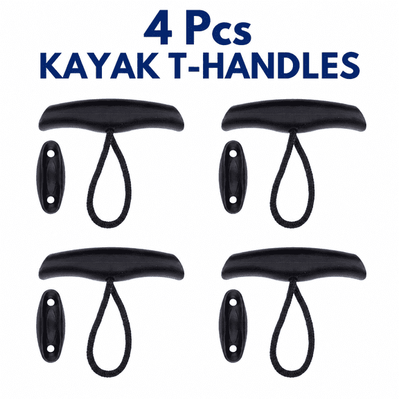 Set of 4 T-Handles with Cord for Kayak Transport