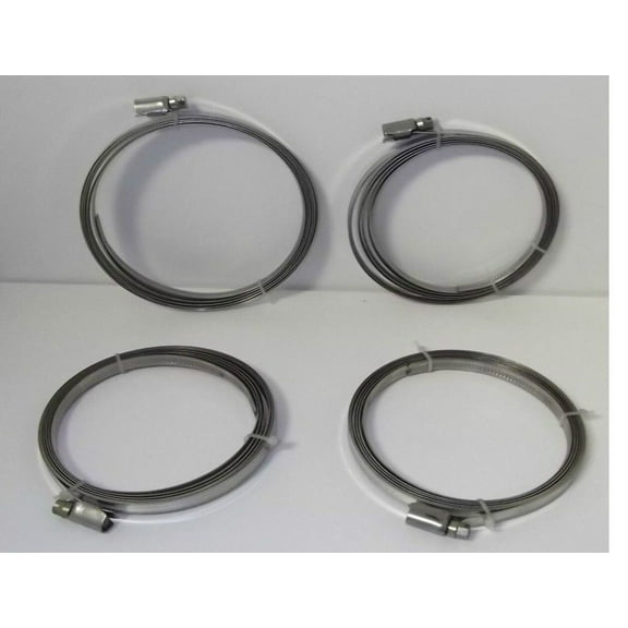 Set of 4 TPMS Strap Sensor Band Stainless Stell Strap fits 17" to 26" Wheels