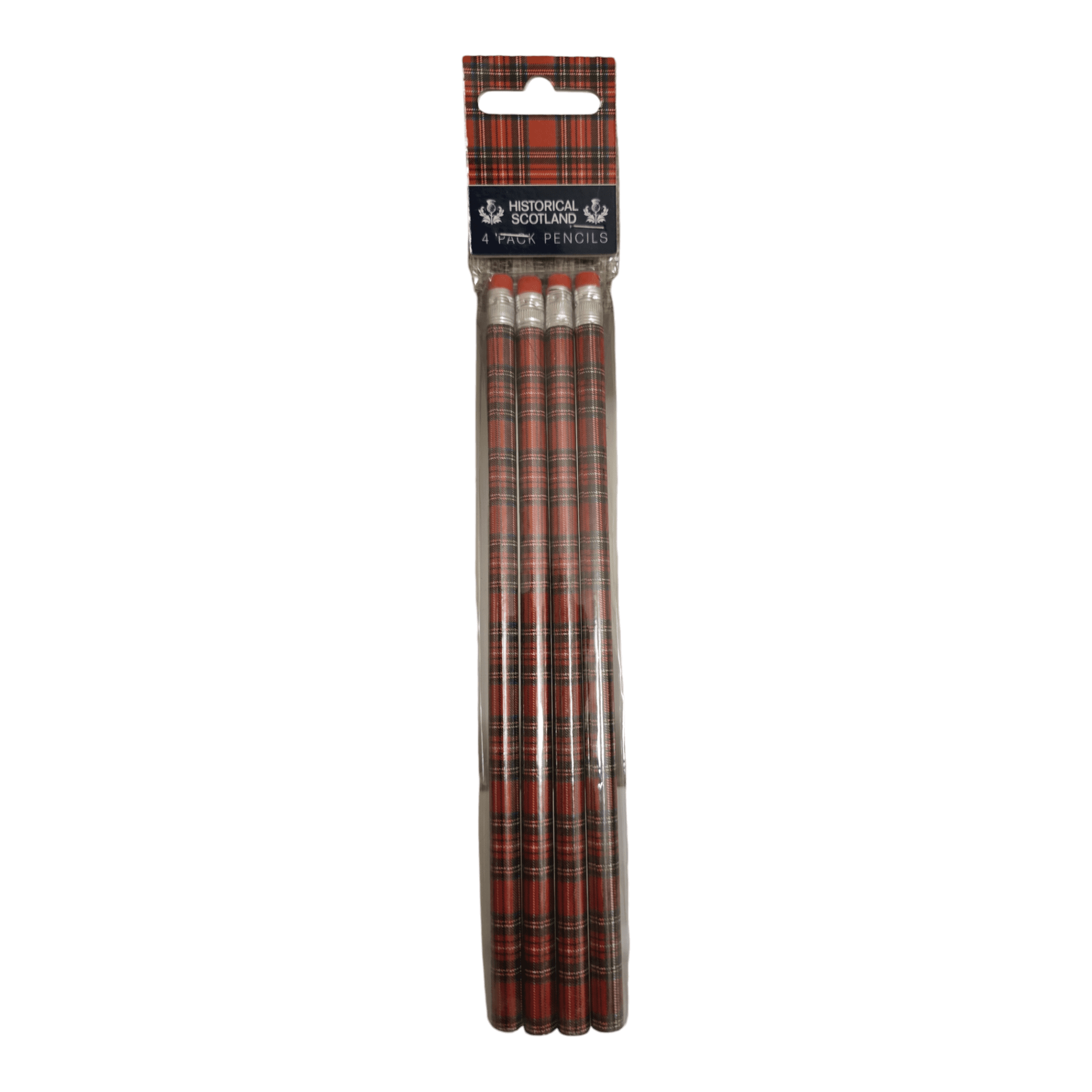 Elgate Tartan Pencils, 4 Count