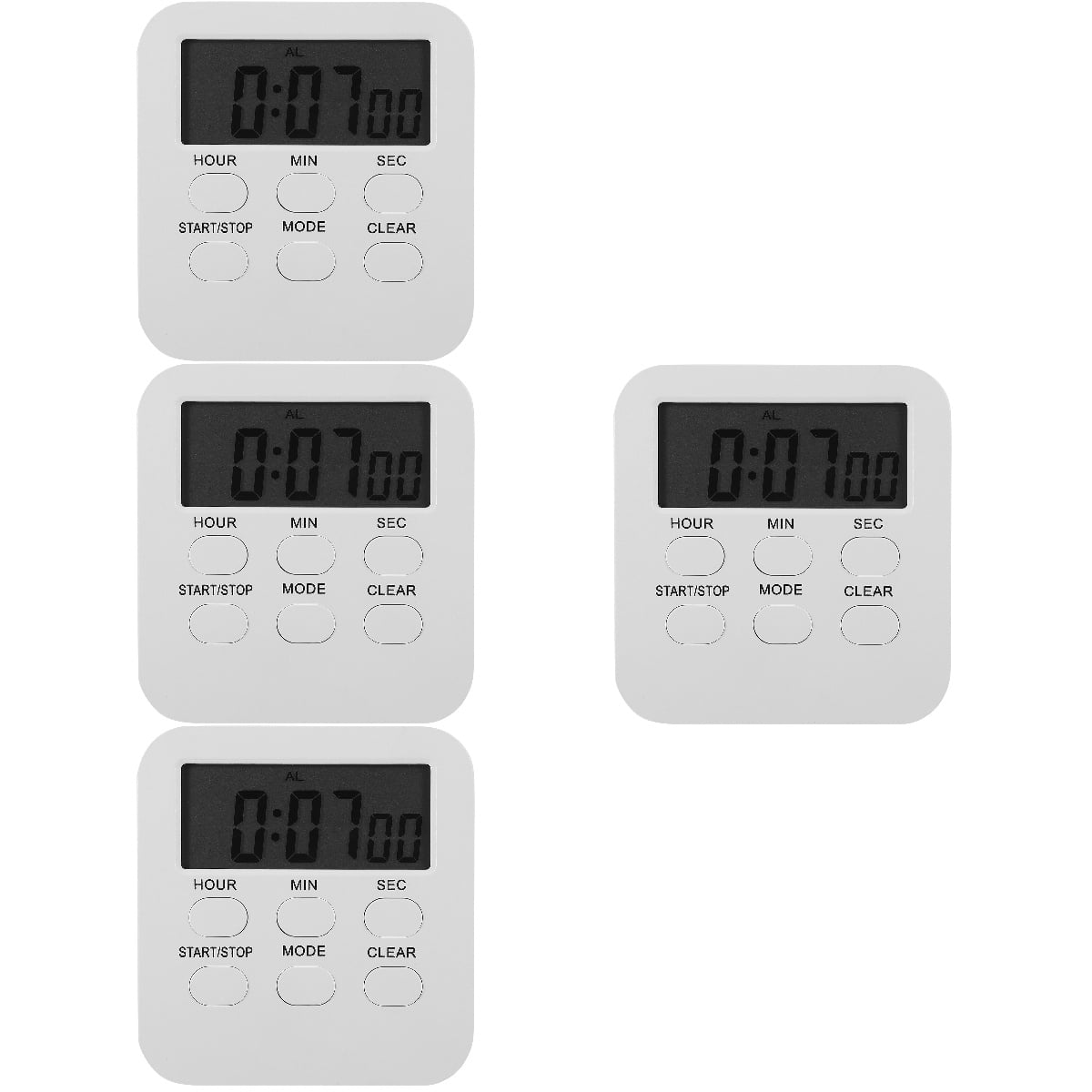 Set of 4 Timer Timer Clocks Exercise Timer Classroom Timer Kitchen