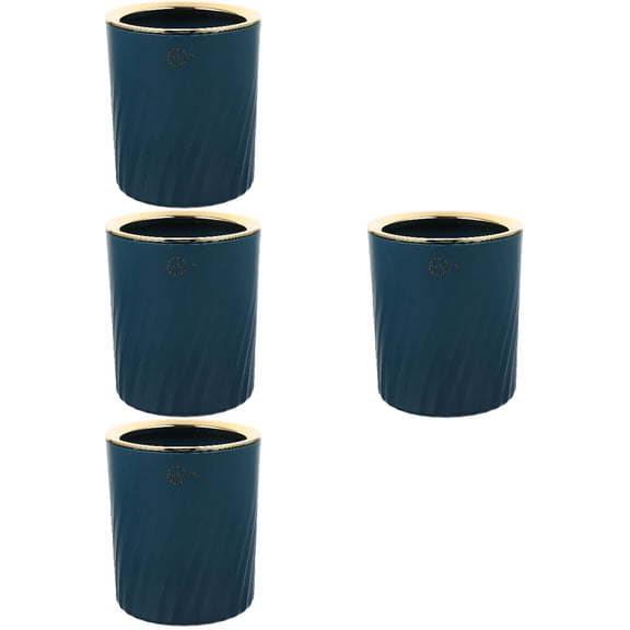 4 Pack Small Office Garbage Can Lids Dark Covers Replacement