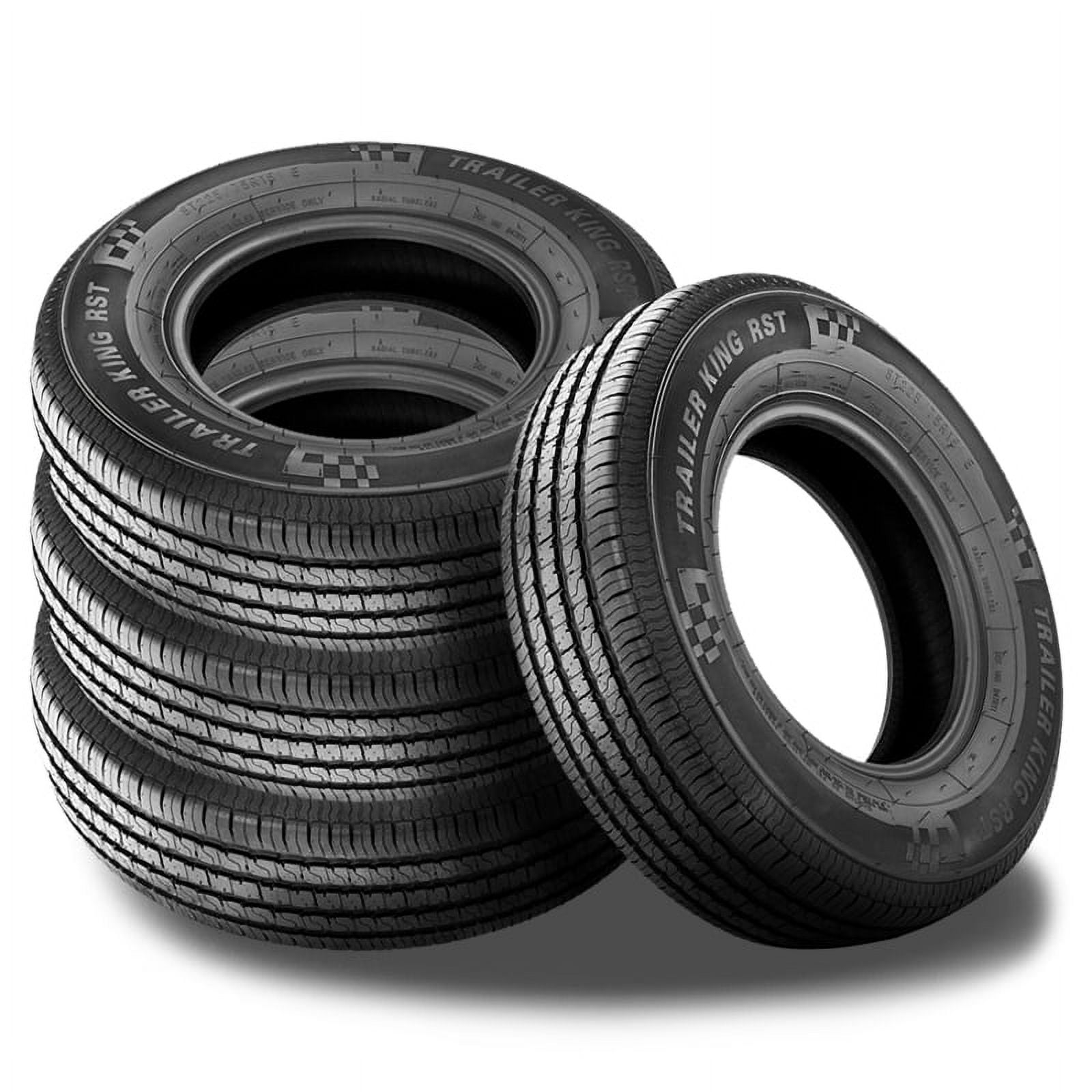 Set of 4 Trailer King RST ST 215/75R14 108/103M Trailer Tires Load
