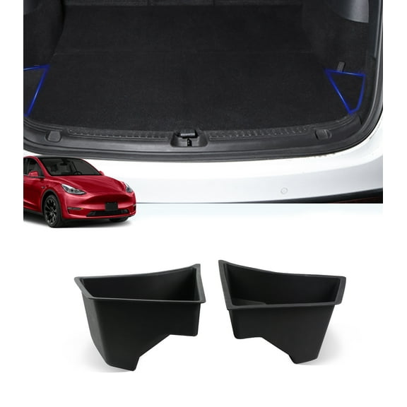 Set of 4 Trunk Side Buckets For 2023 - 2025 Tesla Model 3 Refresh Edition Without Cover,Inspired Trunk Organizer