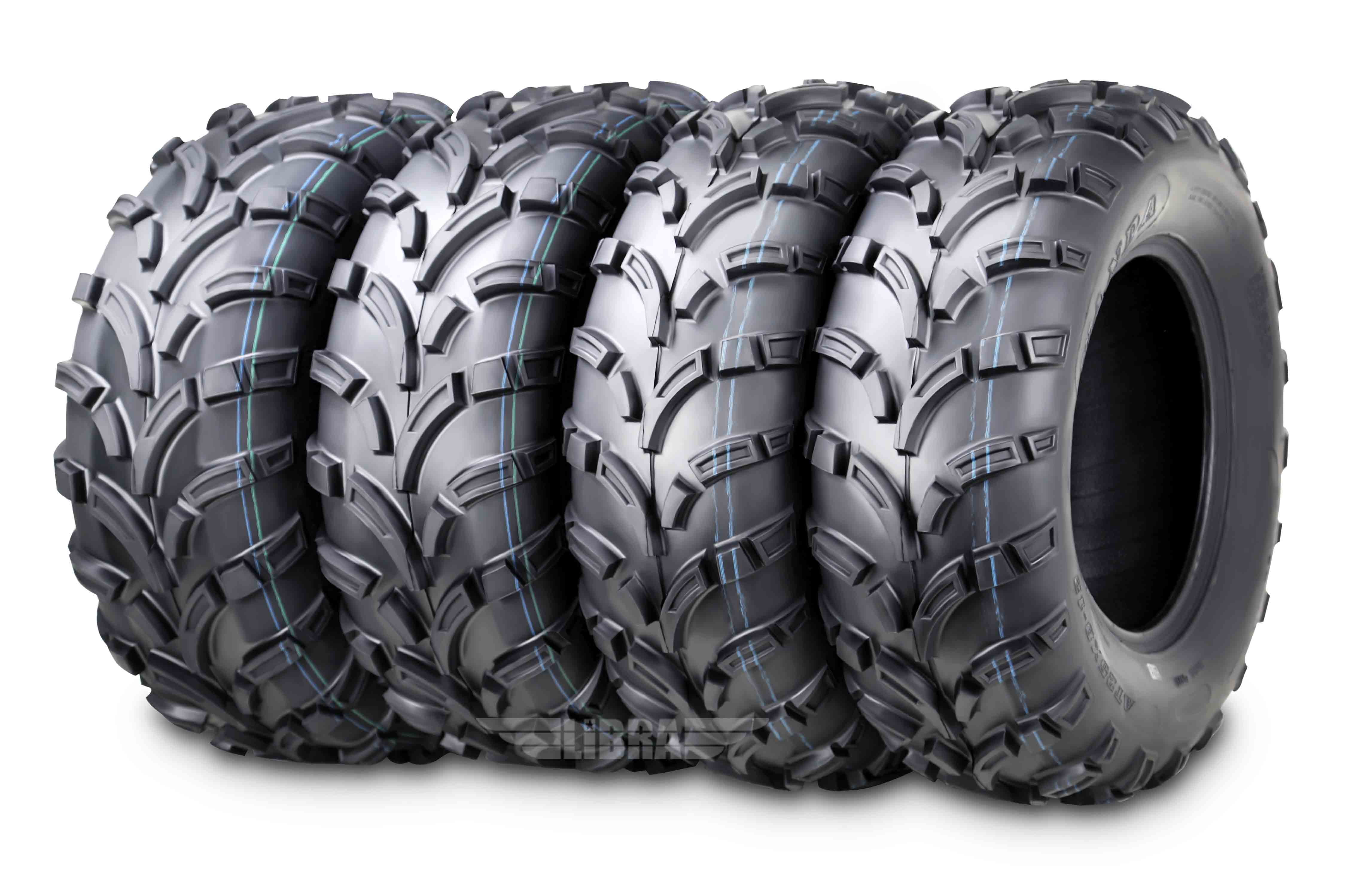 2 Rear ATV Tires - 26x11R12 Radial, 6-Ply, For Polaris Ranger 900 CREW/XP (2014-2017), WANDA P350