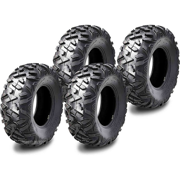 Set of 4 WANDA ATV UTV Tires 26x9-12 for 10-16 Kawasaki Mule 610 4x4 XC