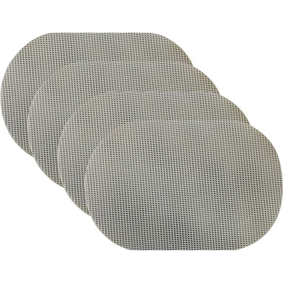 Set of 4 Waffle Weave Non Slip Reversible Table Placemats, Gray