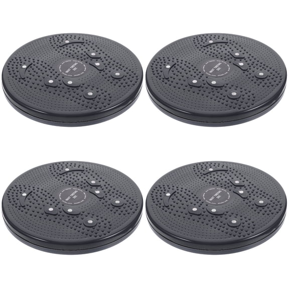 Set of 4 Waist Twisting Fitness Discs for Home Workout - Core Strengthening and Oblique Muscle Exercise Equipment