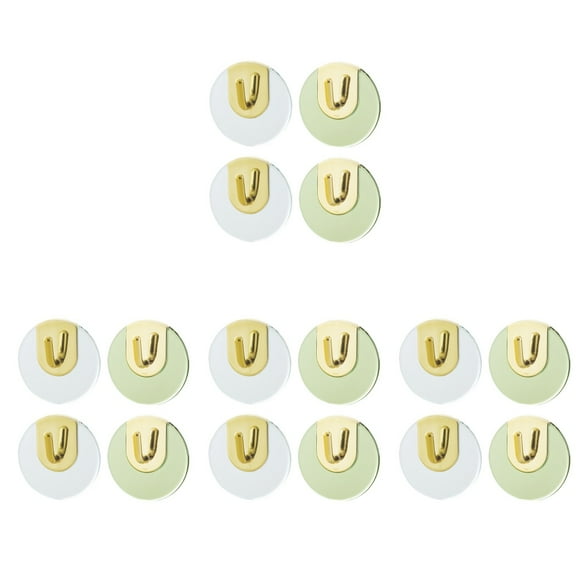 Set of 4 Wall Hooks Hanger Light Luxury Nail-Free PC Material