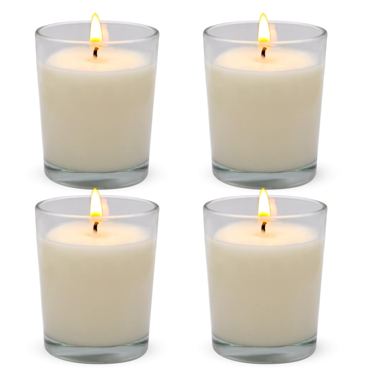 Serenity White Scented Flameless Votive Candles, 48-Pack