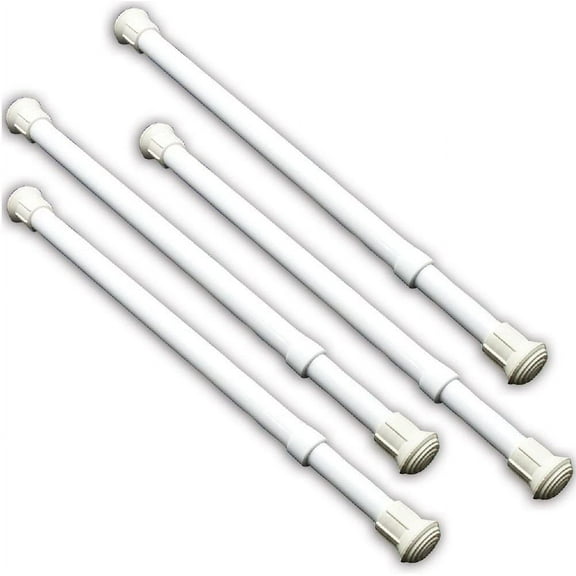 Set of 4 Window Secuirty Bar Locks onto Frame - Sturdy Steel adj 17-29 in 4