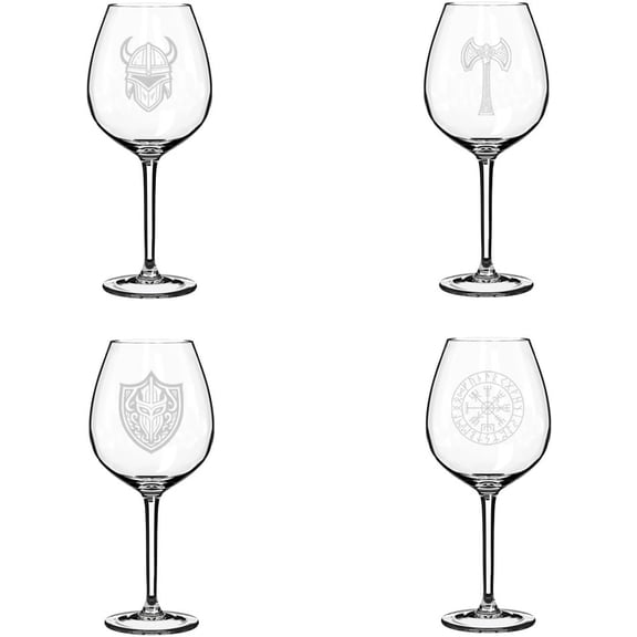 Set of 4 Wine Glass Gift Viking Collection (20 oz Jumbo)