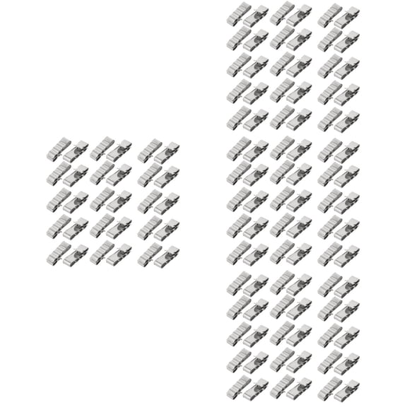 Set of 4 Wiring Frame Clip Trailer Wire Clamps Link Cable Silver