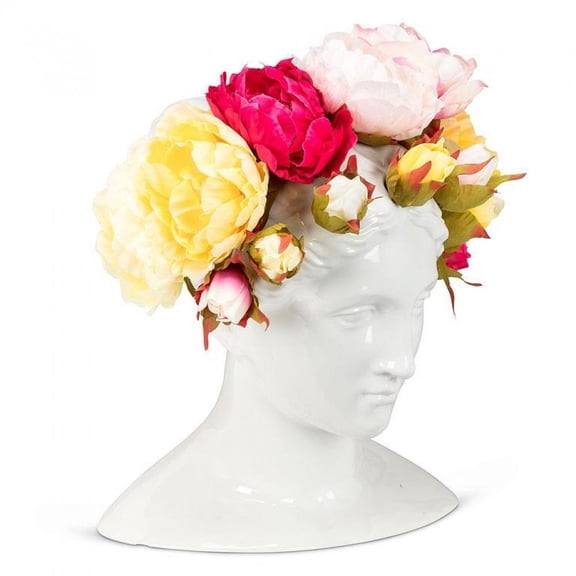 Set of 4 Woman Head With Holes For Blooms Vase