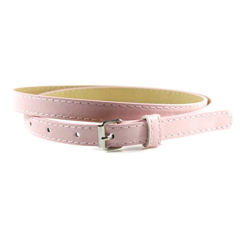 Set of 4 Women Skinny Leather Belt Thin Waist Belt with  display picture 1