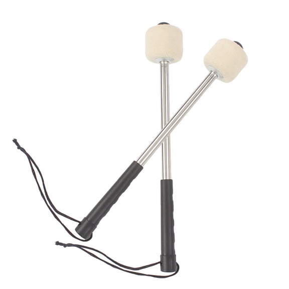 Set of 4 Wool Felt Drumstick Mallets Xylophone Sticks Tenor Drumsticks Child