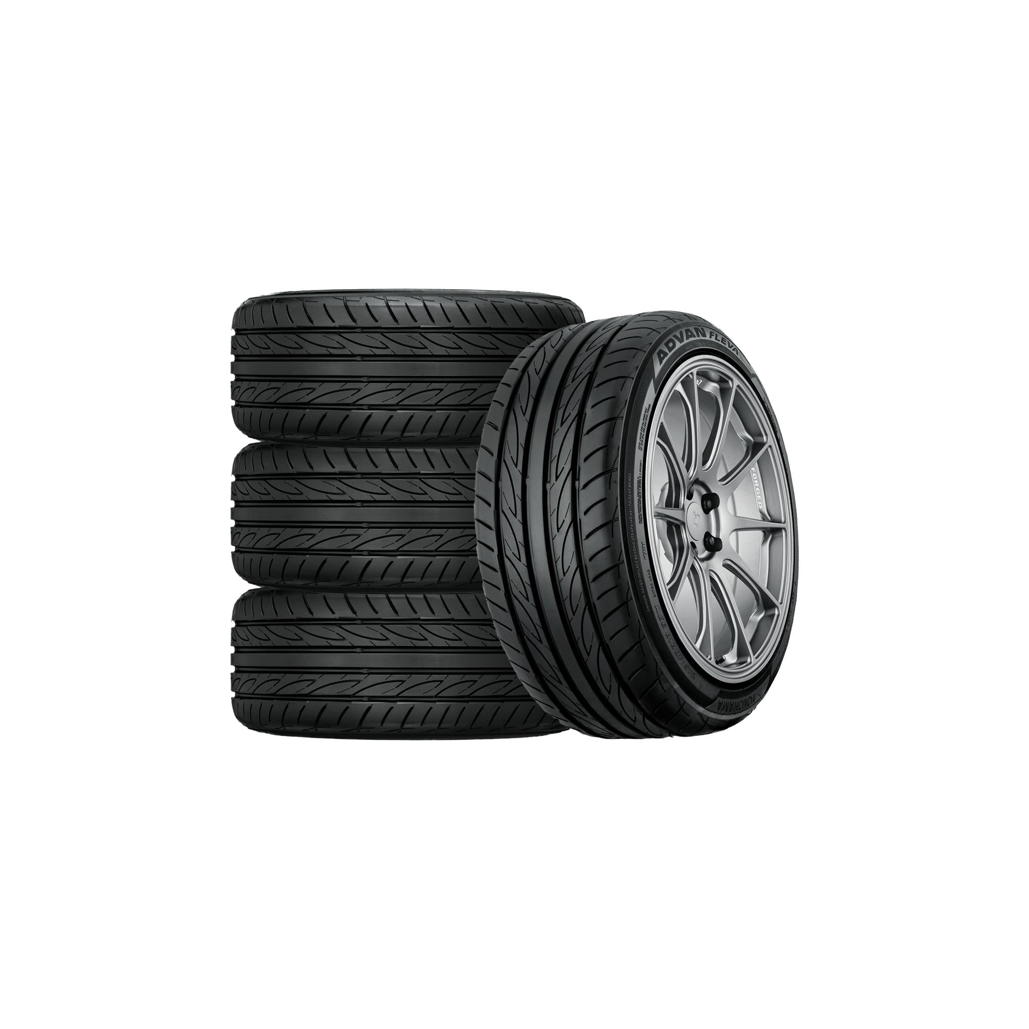 Set of 4 Yokohama Advan Fleva V701 225/50R18 99W XL Tires Fits: 2008-12 Chevrolet Malibu LTZ, 2019-23 Honda HR-V EX-L