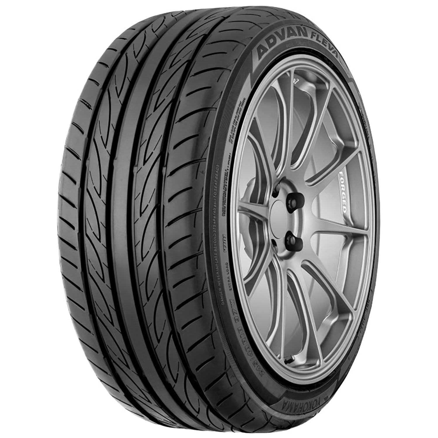 Set of 4 Yokohama Advan Fleva V701 225/50R18 99W XL Tires Fits: 2008-12 Chevrolet Malibu LTZ, 2019-23 Honda HR-V EX-L