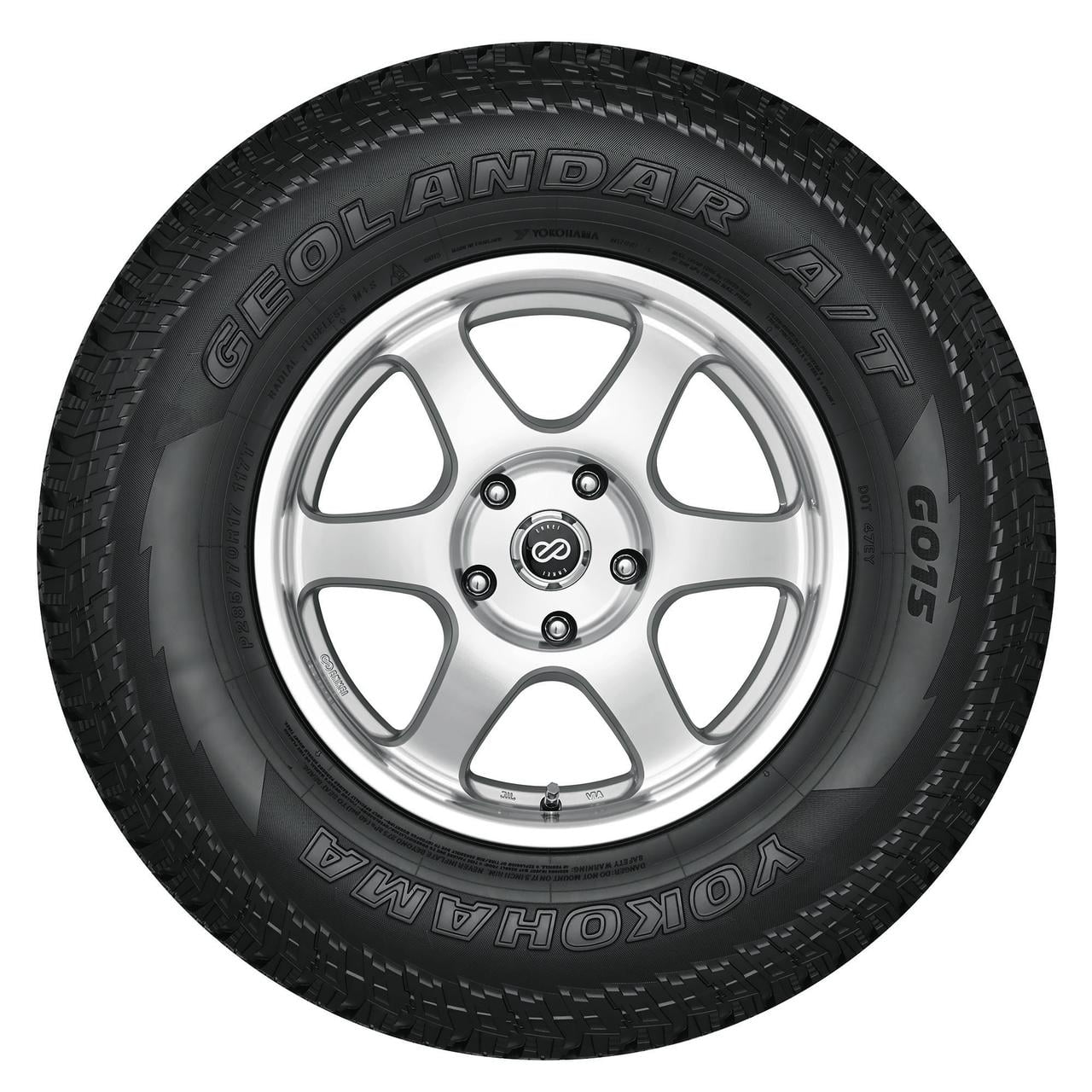 Set of 4 Yokohama Geolandar AT G015 255/65R17 114H XL Tires