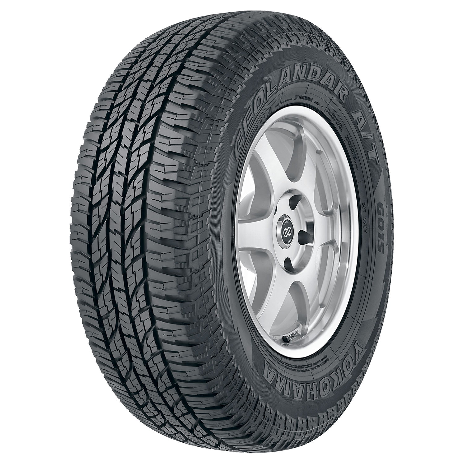 Set of 4 Yokohama Geolandar AT G015 255/70R18 113H Tires Fits: 2008-11 Lincoln Navigator L, 2007 Lincoln Navigator L Luxury