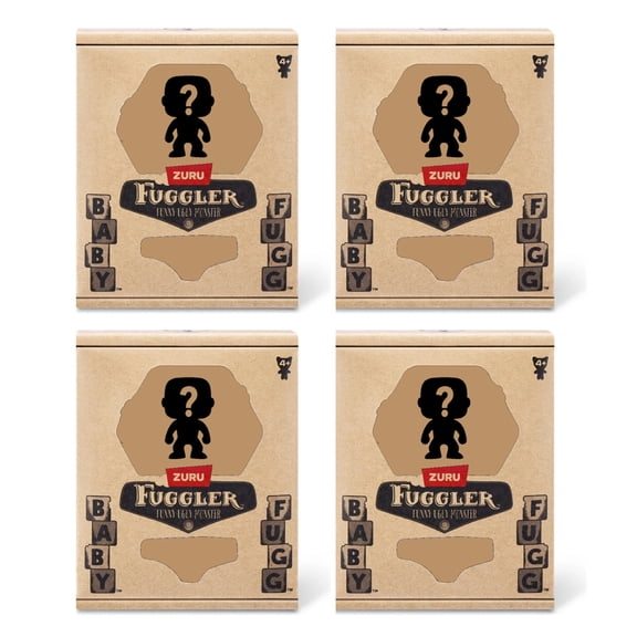 Set of 4 Zuru Fuggler Baby Fugg 3.5 Inch Plush Toy Mystery Random Assortment