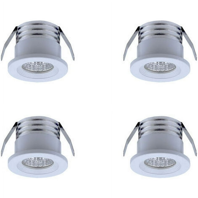 Set of 4 mini recessed LED spotlights, 3 W, neutral white light ...