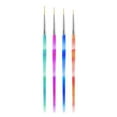 thumbnail image 1 of Set of 4 nail brushes, For painting, Multicolor, 1 of 6