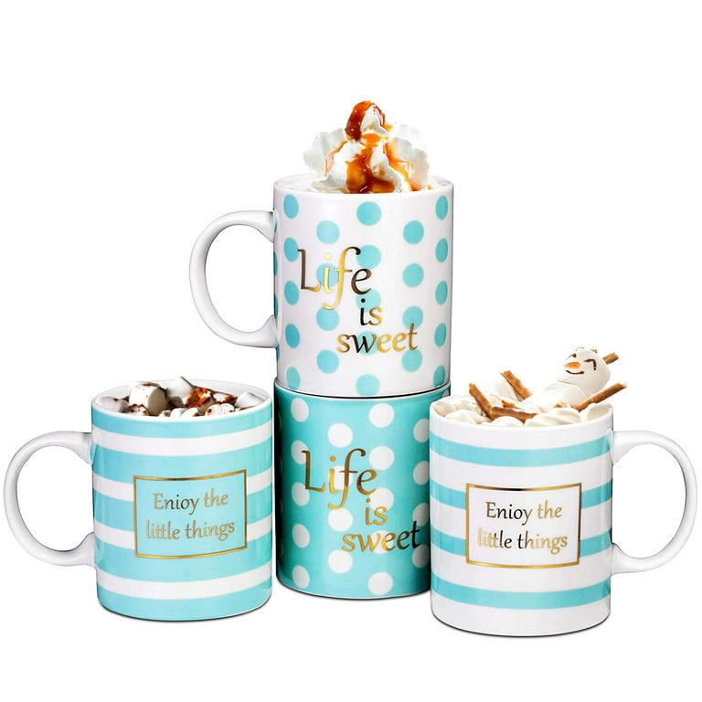 Coffee Mug Sets of 4, Lareina Cute Coffee Mug gift, 17 Ounce Large res –  Lareina Life