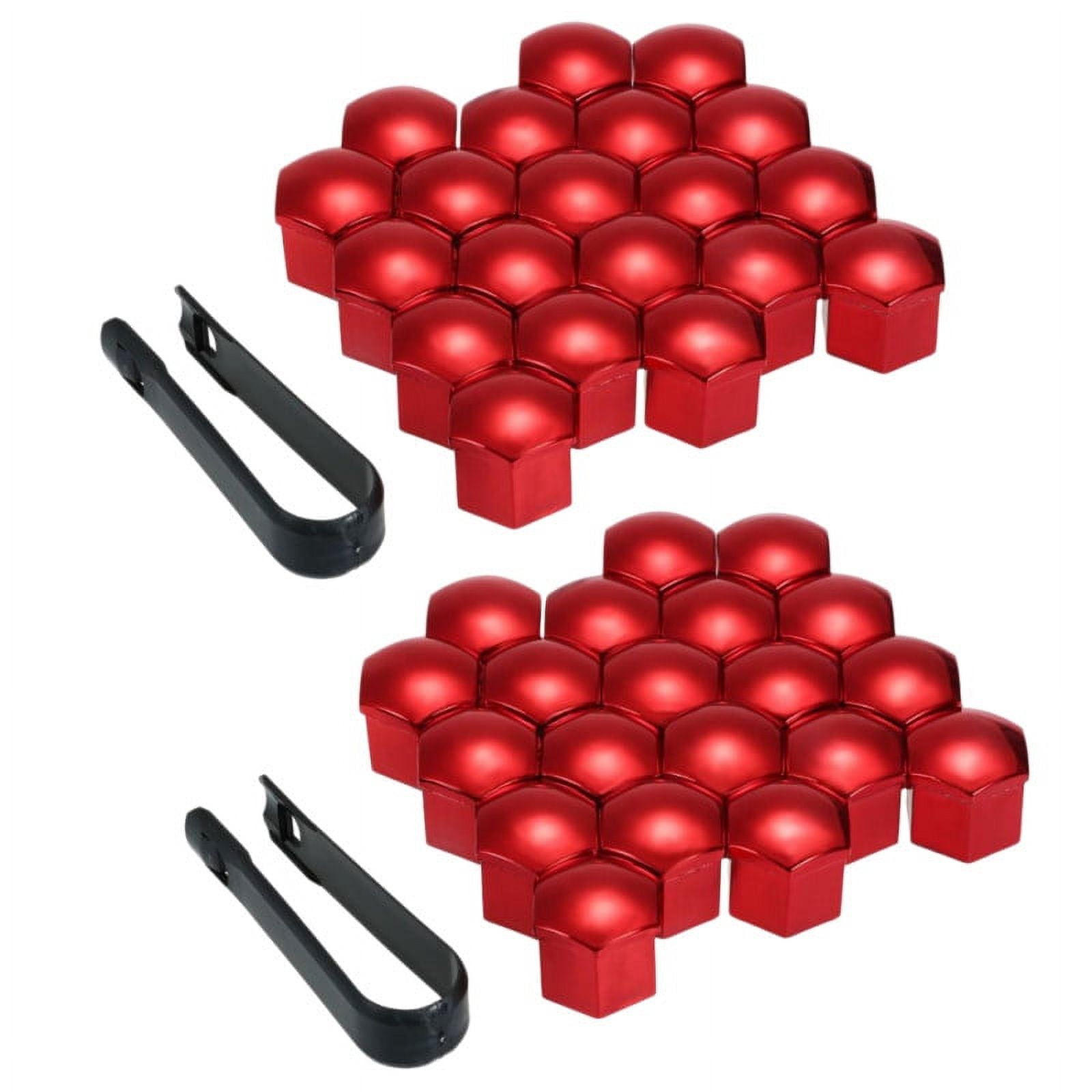 Set of 40, Deep Wheel Lug Center Cover Auto Hub Tyre Screw Cap