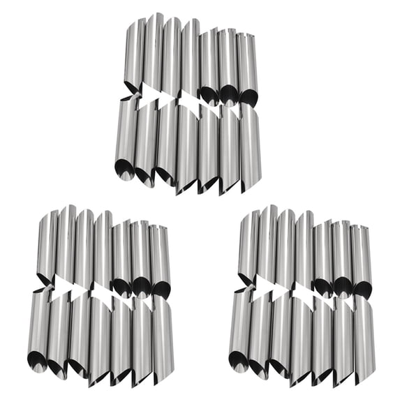 Set of 42 430 Stainless Steel Tubes Cannoli Pastry Forms Molds-5 Inch