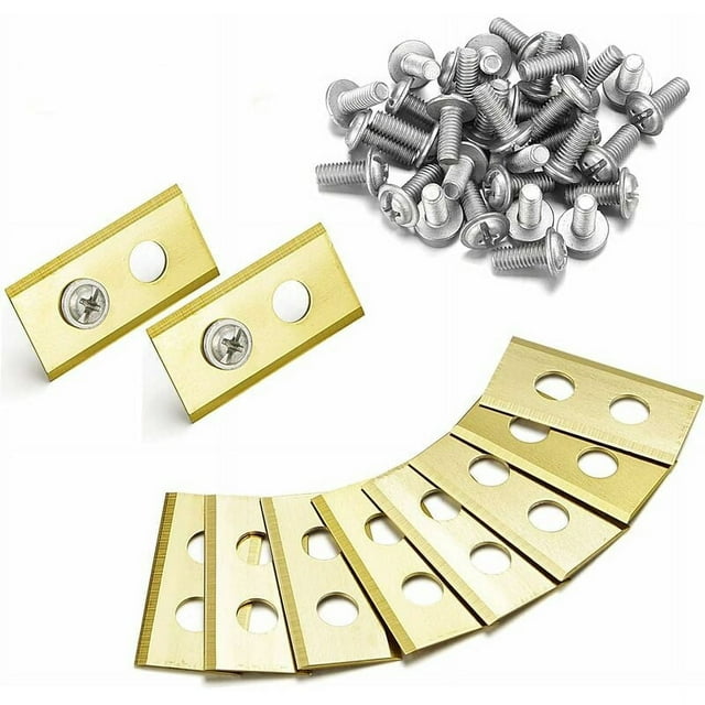 Set of 45 titanium blades and Dacromet screws for Worx Landroid robotic