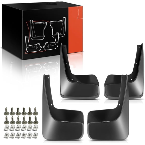 Set of 4PCS Mud Flaps Splash Guards Mudguards Mudflaps with Hardware Kits Compatible