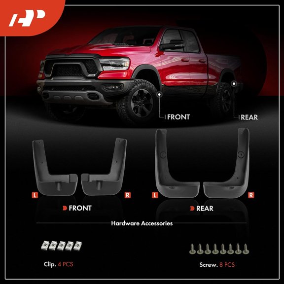 Set of 4PCS Mud Flaps Splash Guards for Santa Fe Sport 2013-2018