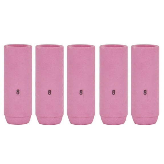 Set of 5 Alumina Nozzles Shield Cups 10N46 for TIG Welding Torches For WP 17 18 26 PTA 17 18 26 Compatible