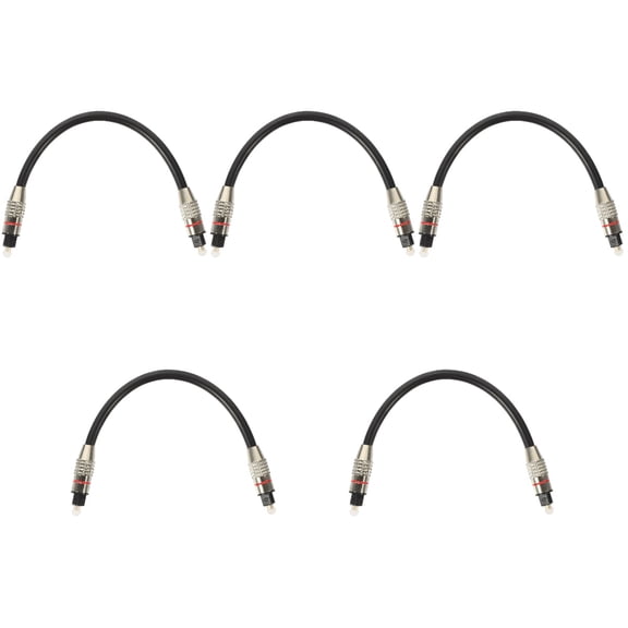 Set of 5 Audio Optical Cable Cables Television Digital Sound
