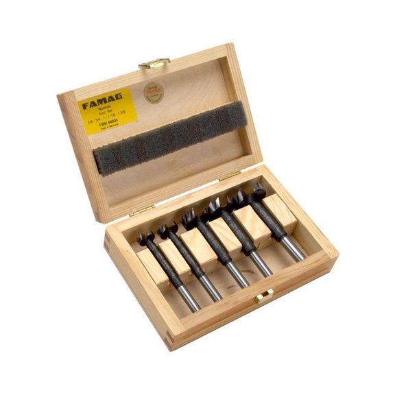 Set of 5 BORMAX Forstner Style Bits