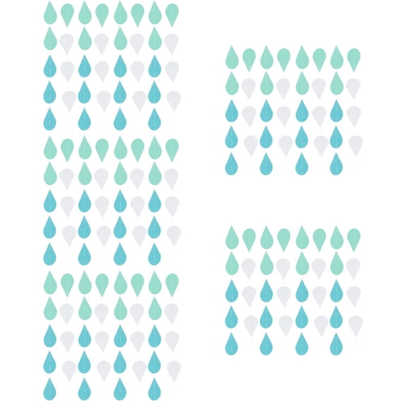 Set of 5 Raindrop Latte Balloon Decorations for Party, Ornament and Decorative Scene Accessories