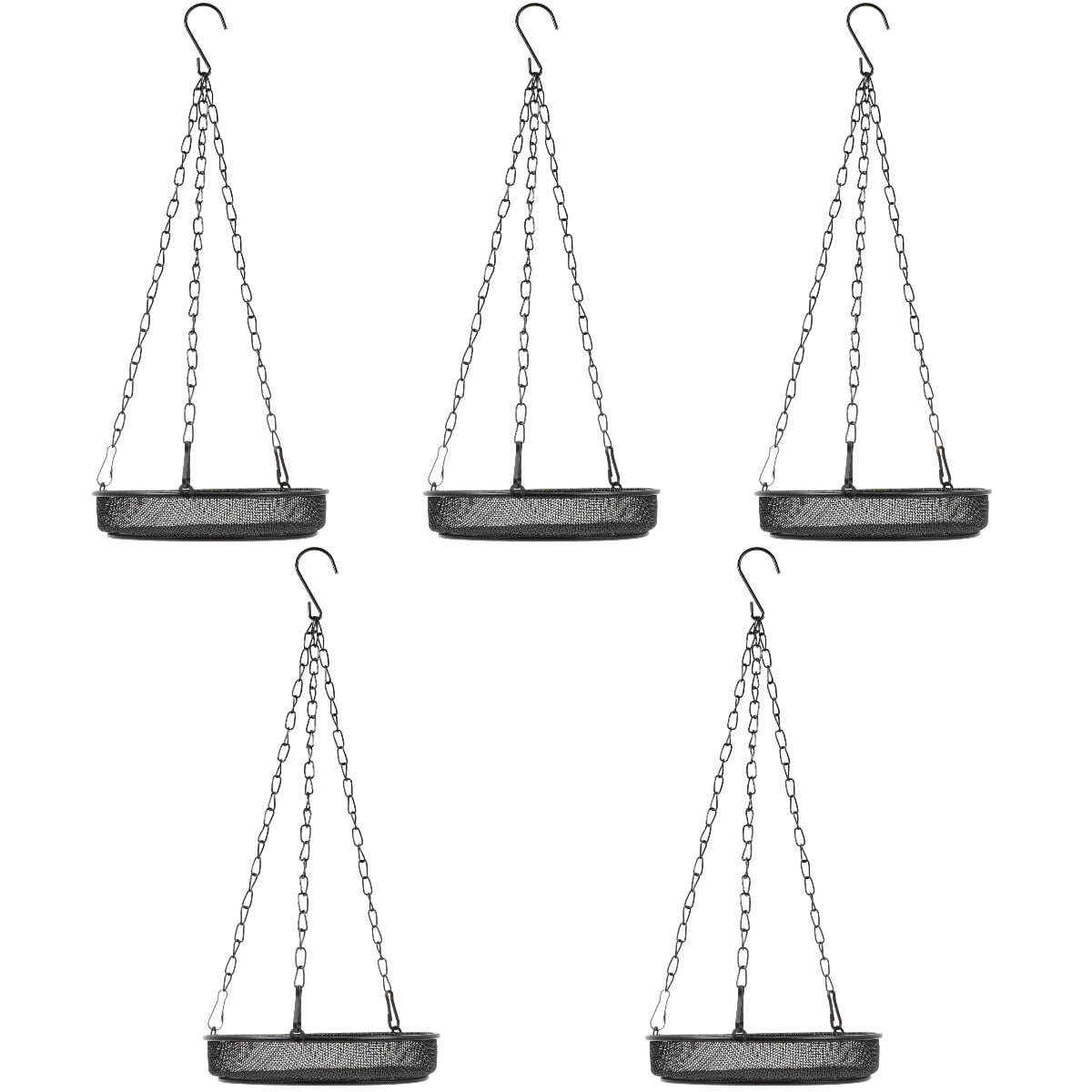 Set of 5 Bird Food Holder Container Cardinal Feeder Window for Large ...