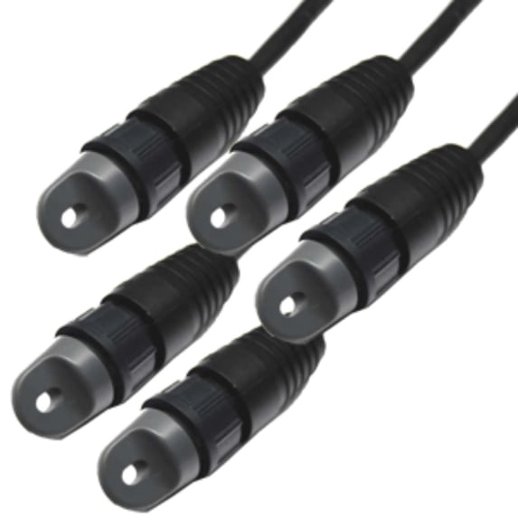 Set of 5 Black Contemporary RayNet Cable Pullers 1"
