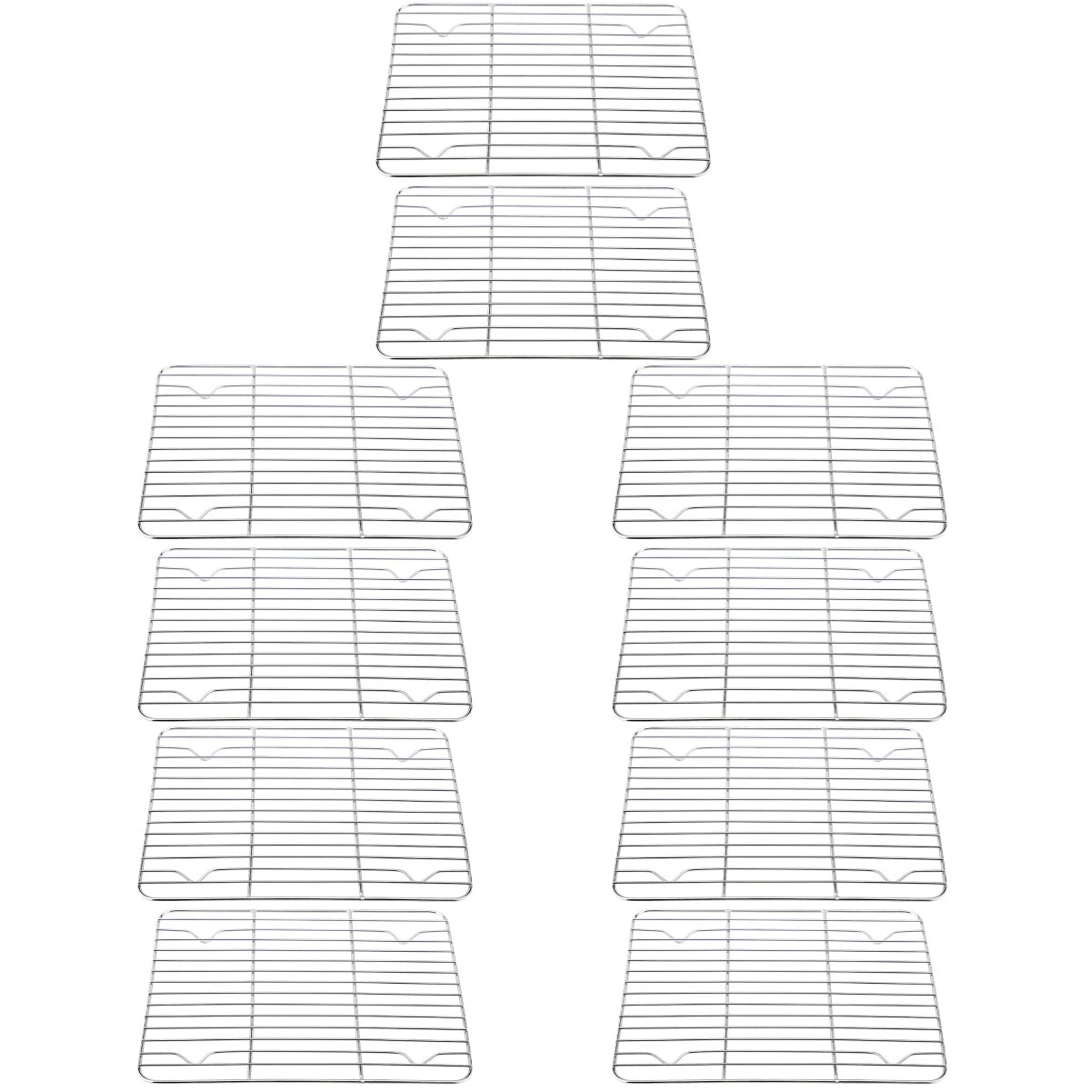 Set of 5 Cake Cooling Rack Bread Stainless Steel Grill Air Fryer