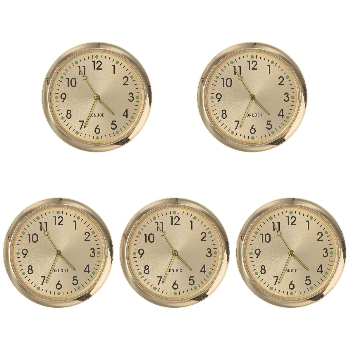 Set of 5 Car Clock Dashcams for Cars Auto Dashboard Automatic Mini