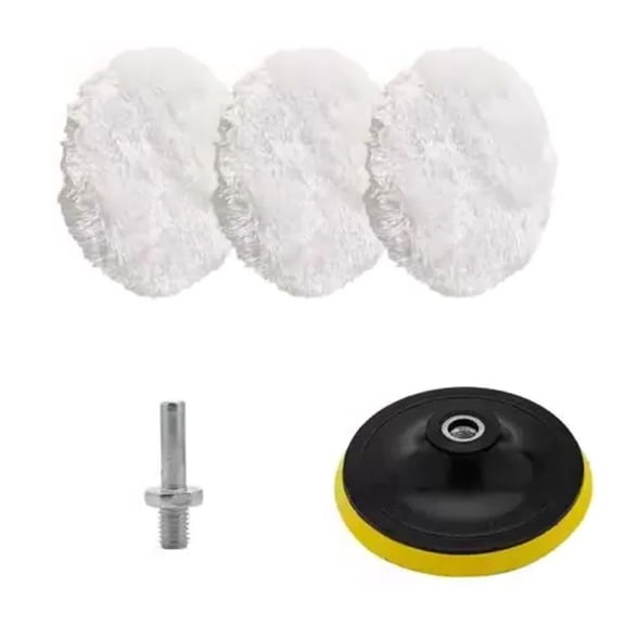 Set of 5 Car Polishing Pads Wool Polishing Pads Automotive Detailing Pad Vehicles Buffing Pads for Small Area Detailing