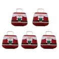 thumbnail image 1 of Set of 5 Christmas Candy Tins with Handle Handheld Party Favor Storage Boxes, 1 of 21